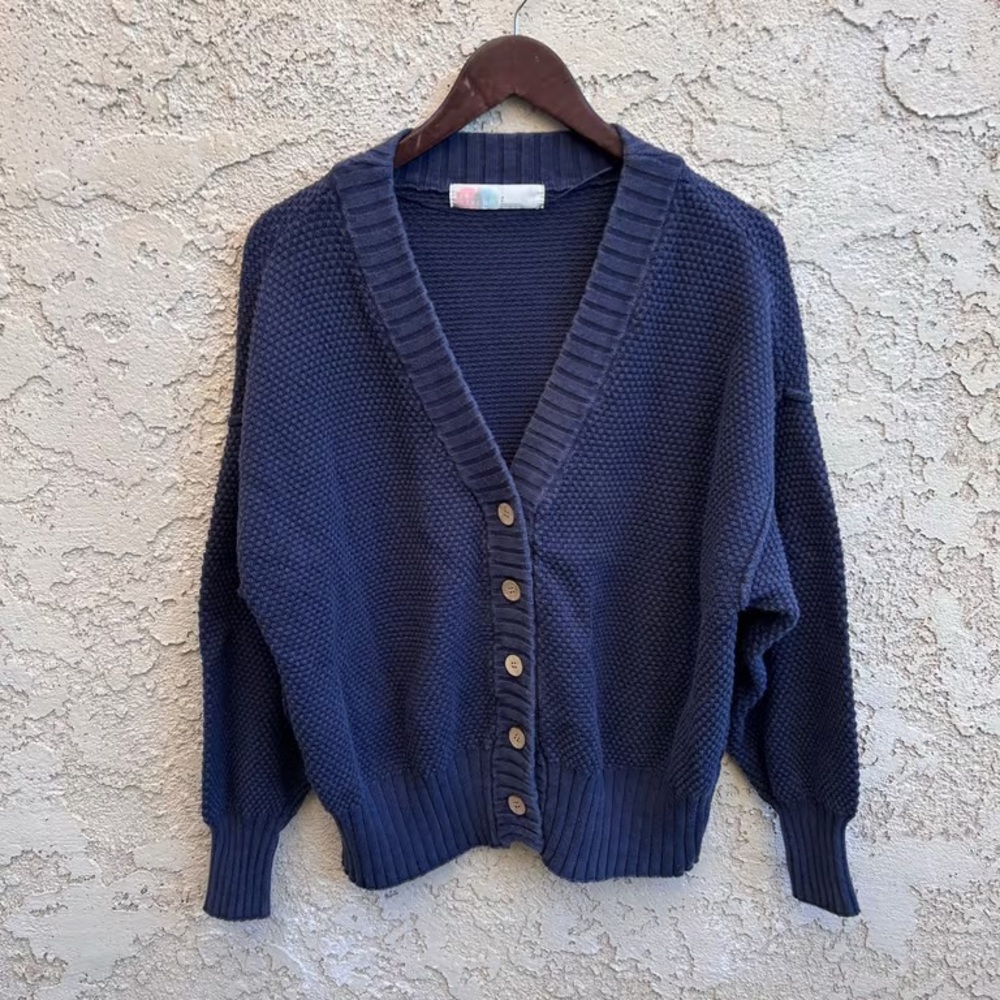 Urban Outfitters Navy Cardigan Sweater